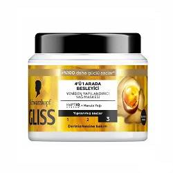 گلیس ماسک مو 1*4 طلایی 400م(موهای آسیب دیده)